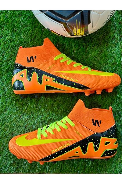 AlbiShoes Pantofi de fotbal pentru bărbați pentru adulți Marcuriel Zoum SiperFly cu șosete pentru crampă