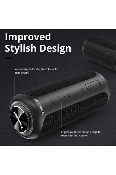 Tronsmart T6 Plus Upgraded, Ultra Premium 40w Bluetooth Speaker, Loud 360 Hd Surround Sound, Black