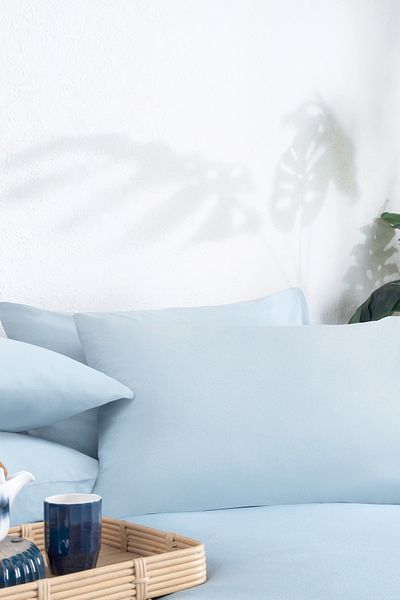 Yataş Softy 2-Piece Pillow Case - Light Blue