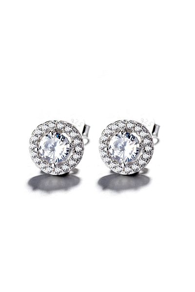 delis Cercei Argint 925, Jw702, Model Elegant, Placati Cu Rodiu