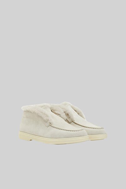 Santoni Kadın Loafer Ayakkabı Bej