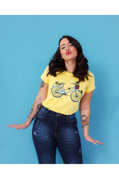 PENTHİLUS Short Sleeve Round Neck Printed Shirt. The Cute Shirt.