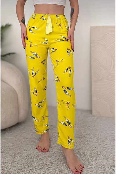 VERA COLLECTİON بيجامة نسائية من جلد الغزال تويتي منقوشة