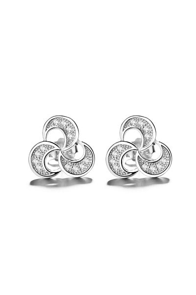 delis Cercei Argint 925, Jw761, Model Elegant, Placati Cu Rodiu