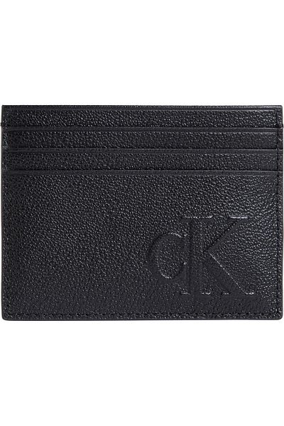 Calvin Klein Sculpted Impression Men's Black Card Holder