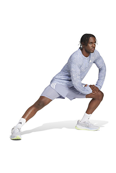 adidas Ανδρικό γκρι μπλουζάκι για τρέξιμο Otr JD7770