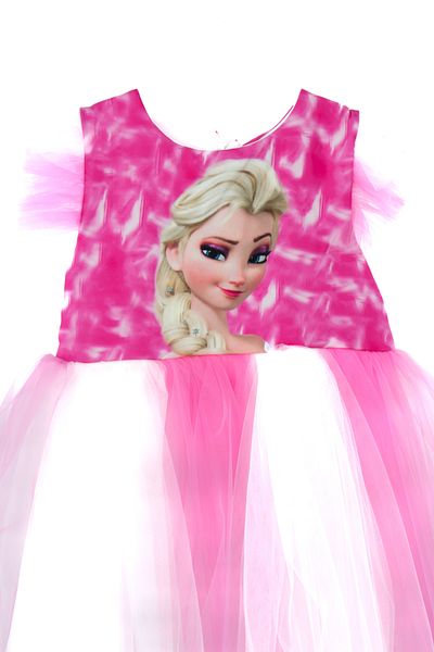 Oppland Rochie costum fetiță 5-6-7-8 ani Personaj drăguț cu flori și căptușeală cu sclipici