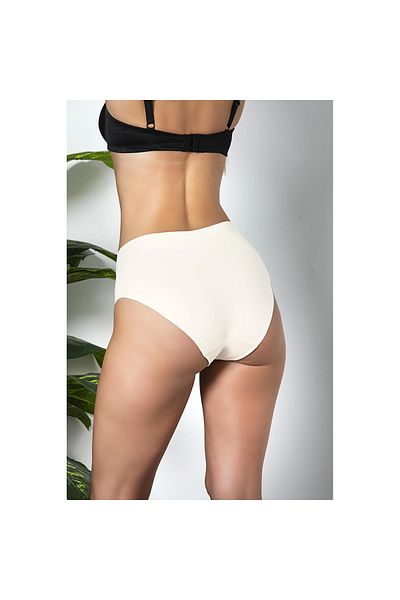 Marsilyan - Pack of 3 Seamless, Non-Marking, Laser Cut, High Waist Slip Panties Ecru (Mgp21263)
