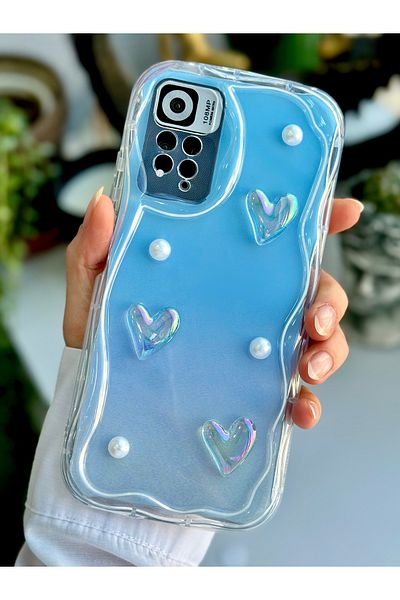 Go Aksesuar حافظة سيليكون متوافقة مع هاتف Xiaomi Note 11 Pro 12 Pro 4G بتصميم لعبة القلب
