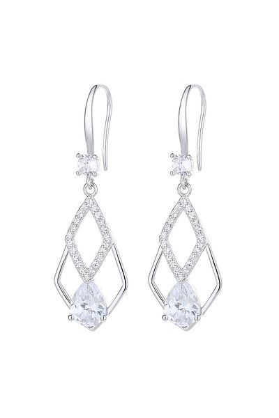 delis Cercei Argint 925, Jw838, Model Elegant, Placati Cu Rodiu