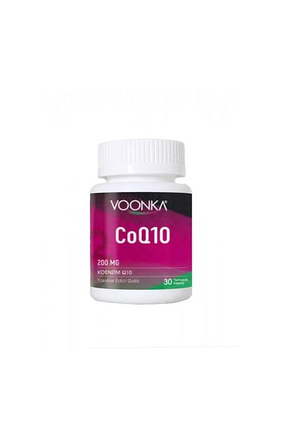 Voonka Co Q10 200 Mg Coenzyme 30 Soft Capsules - New Packaging