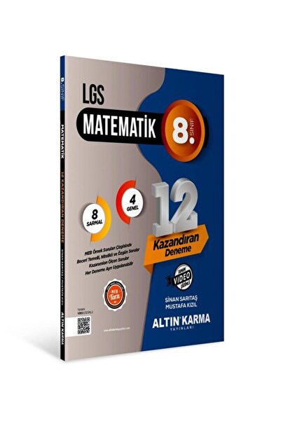 Altın Karma 8. Sınıf Lgs Matematik 12 li Sarmal Deneme Altın Karma