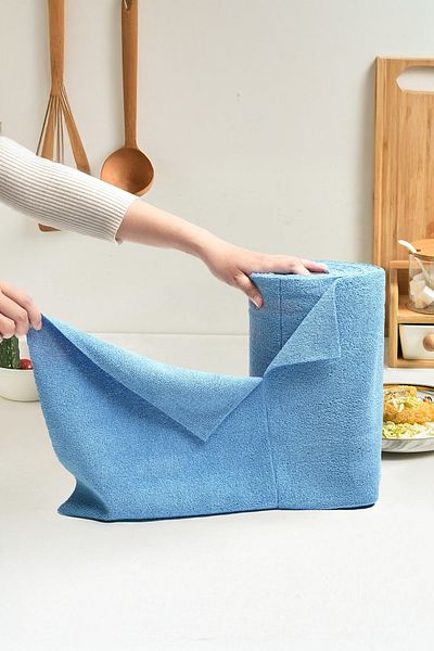 Kitchen Life 25 Pieces Microfiber Stain-Repellent General Cleaning Cloth - Use Fragrance-Free Plucking Cloth