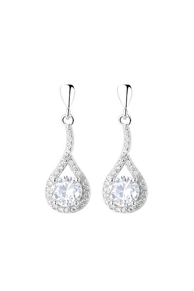 delis Cercei Argint 925, Jw1269, Model Elegant, Placati Cu Rodiu