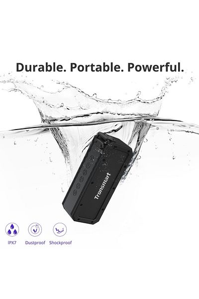 Tronsmart Force 40w Waterproof Outdoor Bluetooth Speaker, 3d Stereo, Ipx7 Waterproof Black