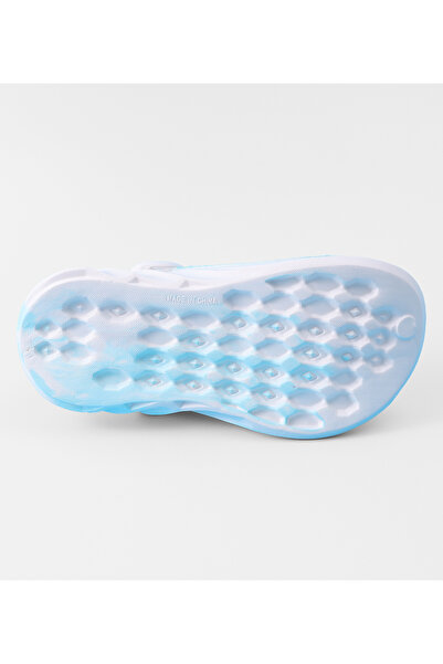 SAPS SAPS Marble Pattern Back Strap Closure Clogs - Light Blue & White