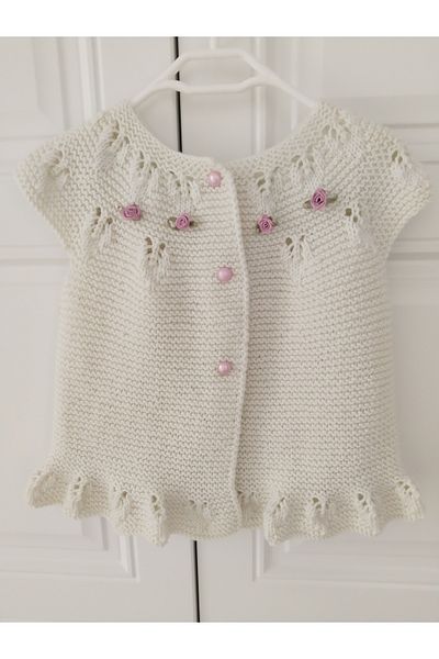 8 Ekim Tasarım Atölyesi 1_2 Years Ecru Strawberry Baby Vest