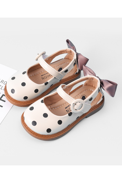 Mark & Mia Mark & Mia Polka Dots Print Velcro Closure Party Shoes - White
