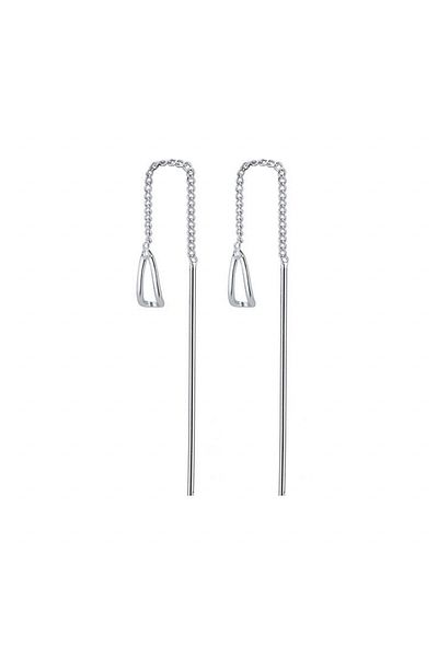 delis Cercei Lungi Argint 925, Jw964, Model Elegant, Placati Cu Rodiu