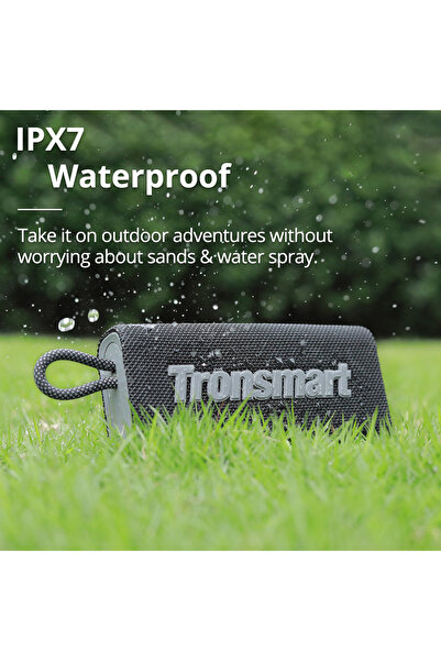 Tronsmart Trip 10w Portable Bluetooth Speaker, Bluetooth 5.3, 20h Playtime, Mic- Black