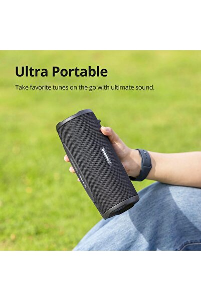 Tronsmart Mirtune C3 Plus Powerful 30w Portable Stereo Bluetooth Speaker, Ipx7 Waterproof, Blue