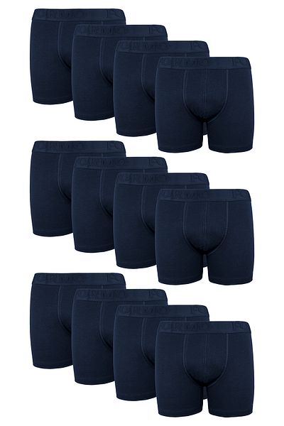 FORMO Πακέτο 12 εύκαμπτων μπόξερ Navy Blue Lycra