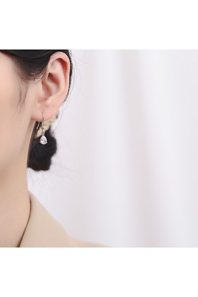 delis Cercei Argint 925, Jw687, Model Elegant, Placati Cu Rodiu