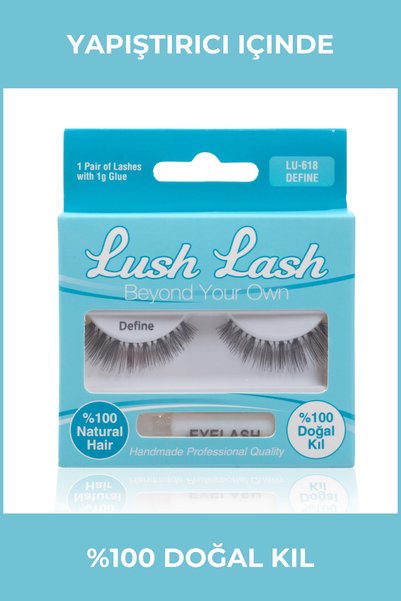 Lush Lash %100 Doğal Kıl Define Takma Kirpik Lu-618