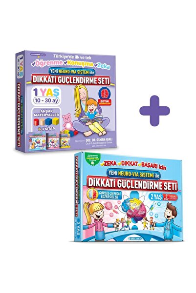 Adeda Yayınları Osman Abalı Dikkati Güçlendirme Seti 1 Yaş + Dikkat Güçlendirme Seti 2 Yaş