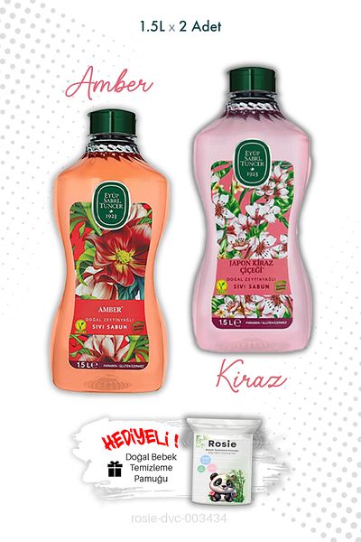 Eyüp Sabri Tuncer Japanese Cherry Blossom and Amber Liquid Soap 1.5L Eyüp Sabri Tuncer and Rosie