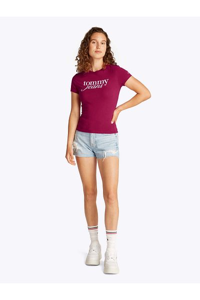 Tommy Hilfiger Tjw Slım Essentıal Logo Tee Ext