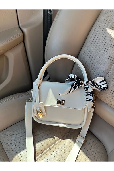NOTHING Women's Hand Shoulder Bag-Detailed Scarf Adjustable Strap Teo