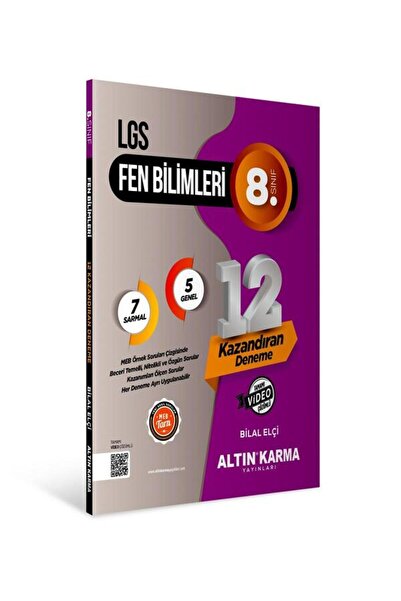 Altın Karma 8. Sınıf Lgs Fen Bilimleri 12 li Sarmal Deneme Altın Karma