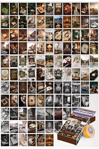 GUGUK Old Money 108 Adet Duvar Poster Seti Oda Dekoru