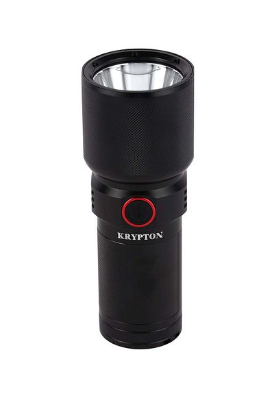 KRYPTON 25w Led Flashlight – 3000lm, 2000m Range, Power Bank, Waterproof, 15h Battery Life