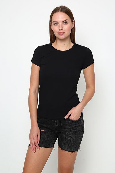 Oasis Super Quality Crew Neck Narrow Short Sleeve Lycra Slim Cotton Women's T-Shirt