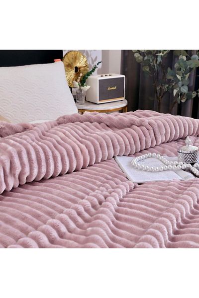 OEM Cocolino blanket, for double bed, Uni, 2 persons, 200x230cm, Pink