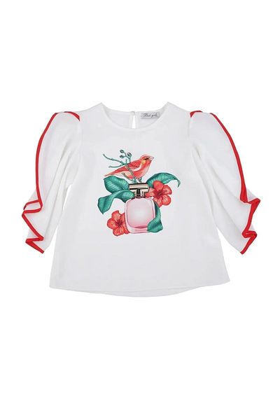 best kids Girl's Ecru Printed Blouse