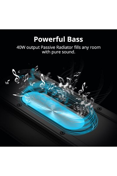 Tronsmart Force 40w Waterproof Outdoor Bluetooth Speaker, 3d Stereo, Ipx7 Waterproof Black