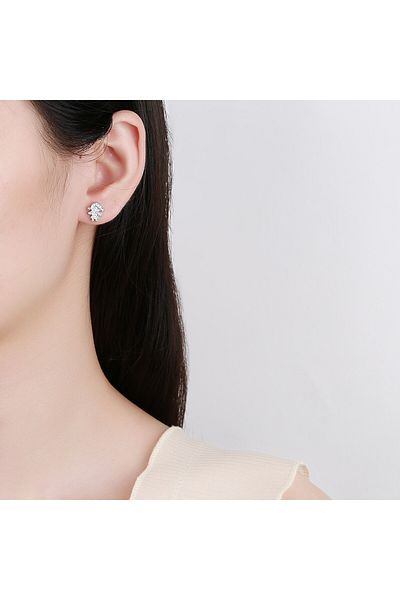 delis Cercei Argint 925, Jw780, Model Fetita, Placati Cu Rodiu