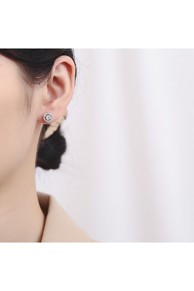 delis Cercei Argint 925, Jw702, Model Elegant, Placati Cu Rodiu