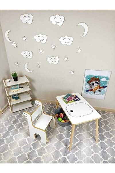 MİRACLE 3D Çocuk Oyun Etkinlik Çalışma Masası Ve Sandalye, Aktivite Masası