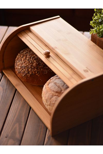 Bambum Vitalis Large Bread Storage Box - Wooden Bread (Kabi) Box