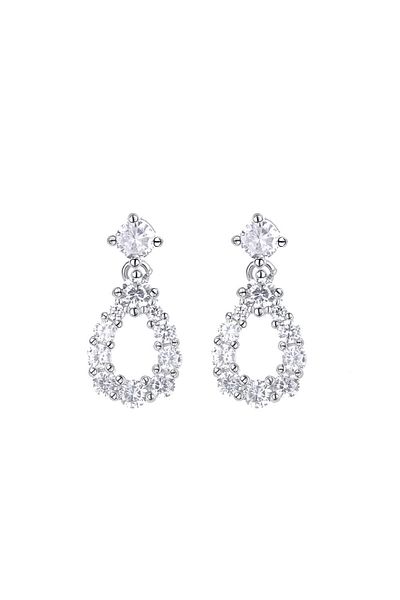 delis Cercei Argint 925, Jw799, Model Elegant, Placati Cu Rodiu