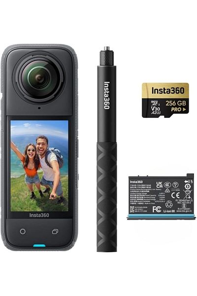 Insta360 X4 Adventure Bundle - 8K Waterproof 360 Action Camera