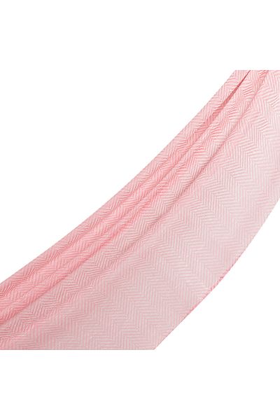 ipekevi Φούξια Glitter Houndstooth Λινό Βαμβακερό Σάλι