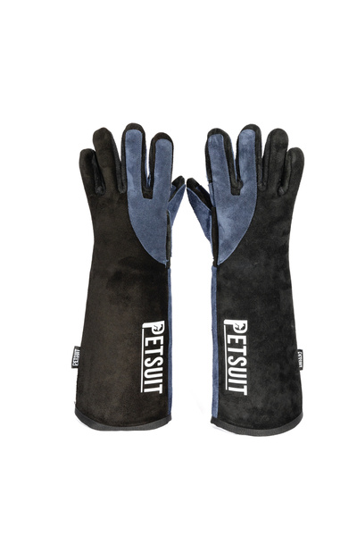 Petsuit Veterinary Cat Holding Glove, Protective Glove 45 cm (Black/Dark Blue 3P)