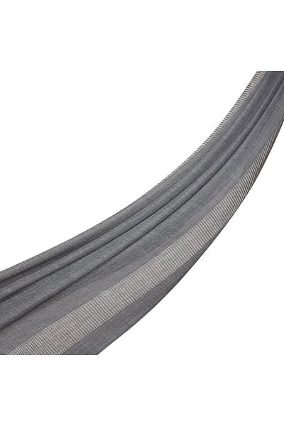 ipekevi Μάλλινο μεταξωτό σάλι Smoked Block Cord