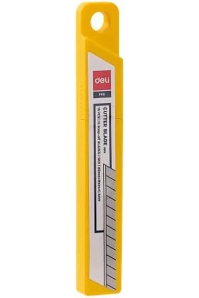 Deli E2012 Cutter Blade|10pcs Snap-Off Blades|SK5|80mmx9mmx.4mm