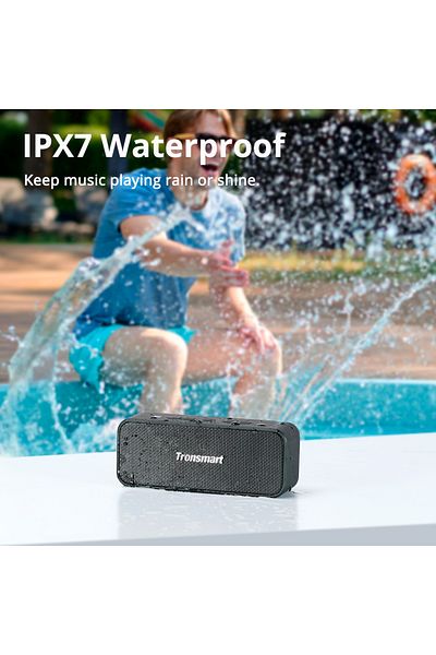 Tronsmart T2 Plus Upgraded 20w Waterproof Portable Bluetooth Speaker With 24 Hours Playtime- Black